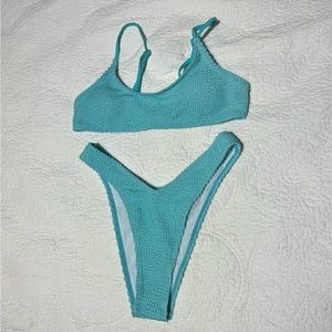 NWOT Shein turquoise‎ bikini size S